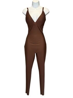 Skims Body Super Push up catsuit in Cocoa brown size large